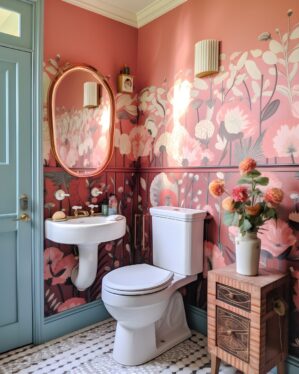 Child-friendly Vintage bathroom
